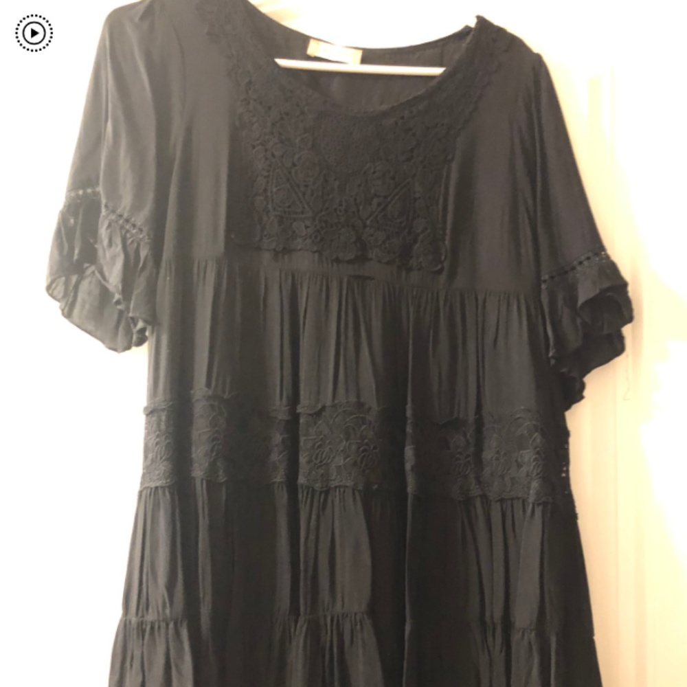 Altar'd State Black Peasant Dress
